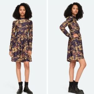 Sea New York Dogwood Floral Chic Feminine Whimsygoth Fairy Baddie Mock Neck Sz L